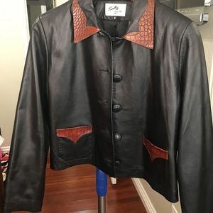 Scully Black Leather Jacket